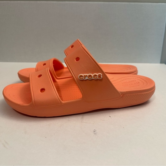 Crocs Classic Unisex Two Strap Slide Sandal Size Men 13 - Picture 2 of 12